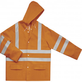 Veste de pluie haute visibilité à capuche (2)