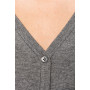 Cardigan femme en coton Supima, coupe droite, style chic