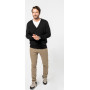 Cardigan homme en coton Supima, coupe droite chic et épuré