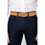 Ceinture cuir velours homme