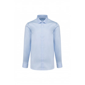 Chemise popeline manches longues homme