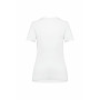 T-shirt femme coton Supima col V manches courtes