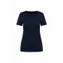 T-shirt femme coton Supima col V manches courtes