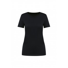 T-shirt femme coton supima col rond manches courtes