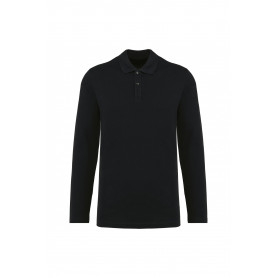 Polo manches longues homme coton supima