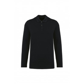 Polo manches longues homme coton supima