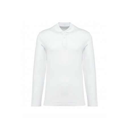 Polo manches longues homme coton Supima