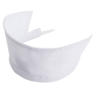 Diadème professionnel blanc Molinel pour cuisine et service