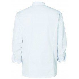 Veste cuisine blanc MANCHES LONGUES boutons pression Molinel (2)