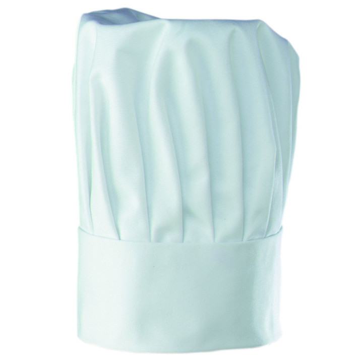 Toque grand chef Molinel coton blanc pour cuisinier