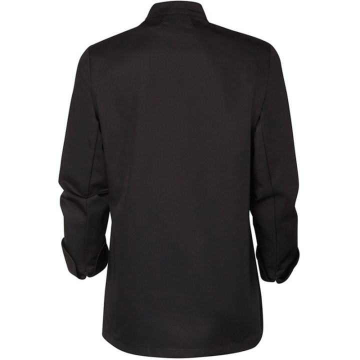Veste de cuisine femme BAMA manches longues noir Molinel