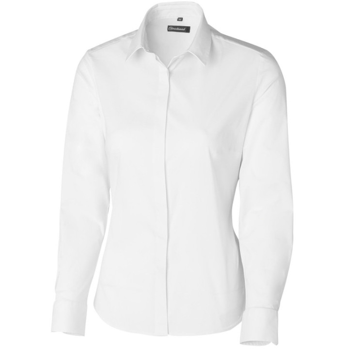 Chemise femme service manches longues Molinel blanche
