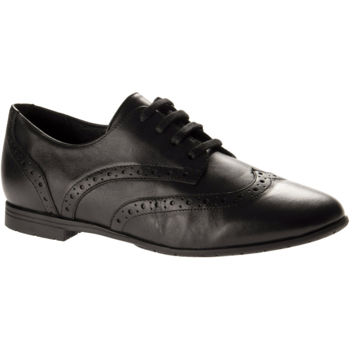 Chaussure femme de service antidérapante cuir noir NORDWAYS