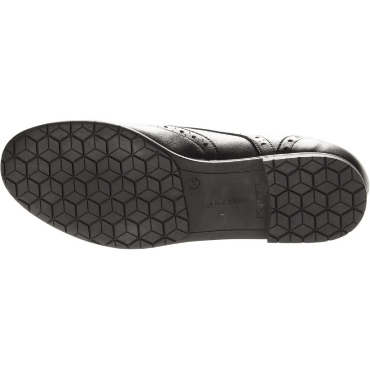 Chaussure femme de service antidérapante cuir noir NORDWAYS