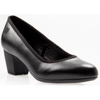 Escarpin de service femme talon 4 cm cuir noir NORDWAYS