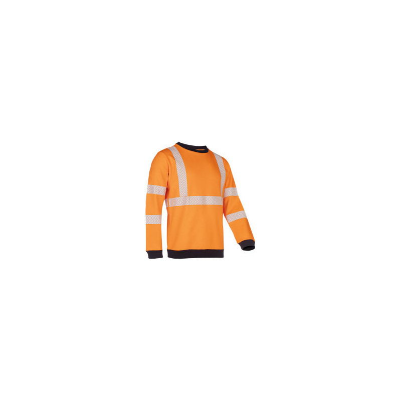 Sweat-shirt orange haute visibilité avec protection ARC