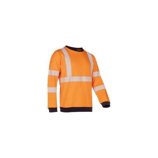 Sweat-shirt orange haute visibilité avec protection ARC