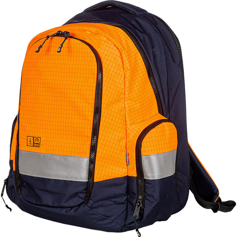Sac à dos haute visibilité et antistatique pour utilisation dans des environnements dangereux