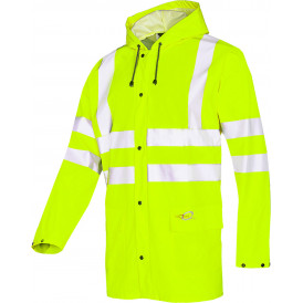 Veste de pluie haute visibilité avec capuche fixe (2)