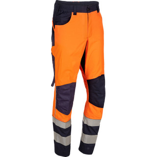 Pantalon de travail haute visibilité orange Sioen EN 20471