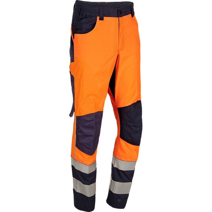 Pantalon de travail haute visibilité orange Sioen EN 20471