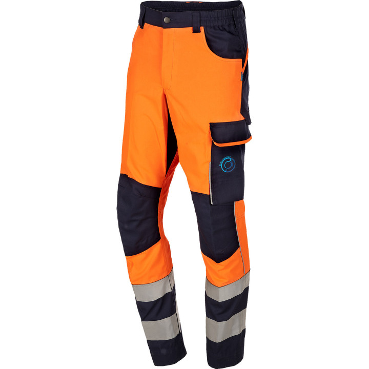 Pantalon de travail haute visibilité orange Sioen EN 20471