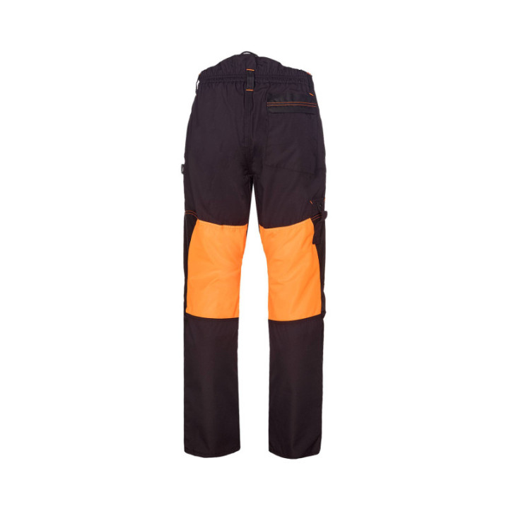 Pantalon avec bavette dorsale et option bretelles pour maintien ajusté