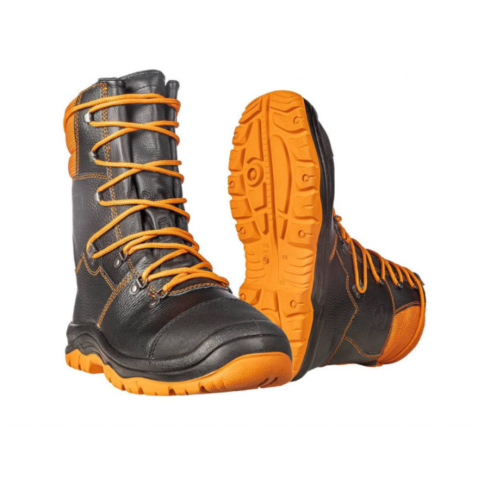 Chaussures de sécurité anti-coupure S3 classe 2 travaux forestiers