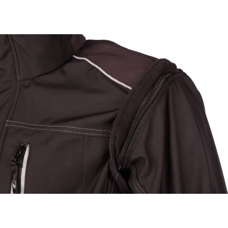 Veste softshell à manches détachables