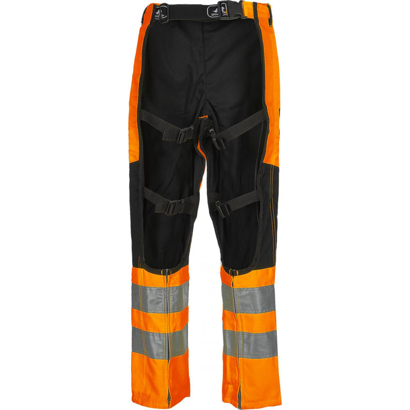 Jambières HV EN ISO 20471 classe 2 avec protection anti-coupure, classe 1 type B
