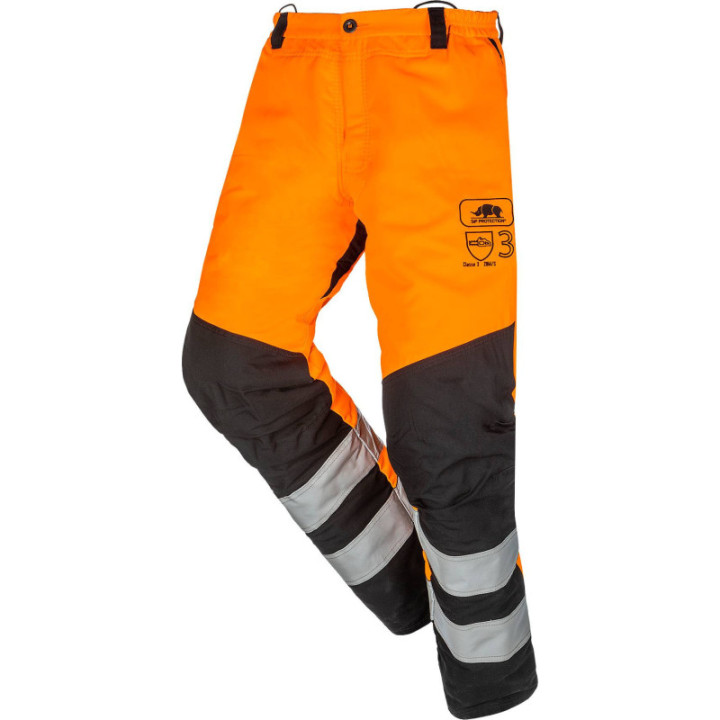 Pantalon tronçonneuse HV BasePro SIP EN 381-5 classe 3