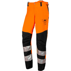 BasePro HV EN ISO 20471 class 2 Pantalon anti-coupure, EN 381-5 classe 1 type A (2)