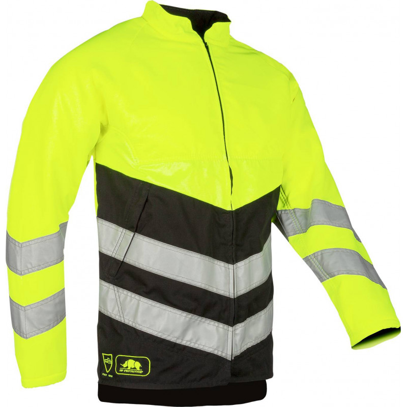 BasePro Veste HV EN ISO 20471 classe 3  anti-coupure EN 381-11 classe 1