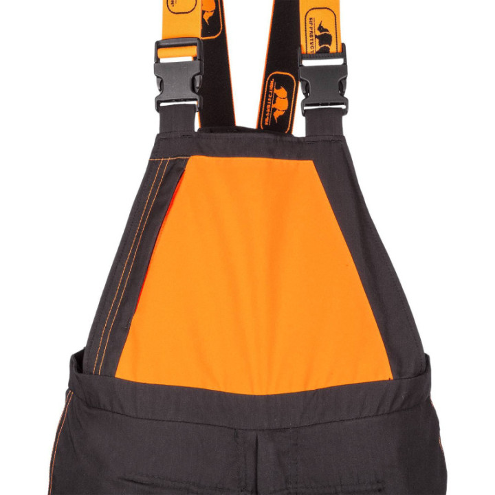 Cotte à bretelles BasePro anti-coupure classe 1 forestier