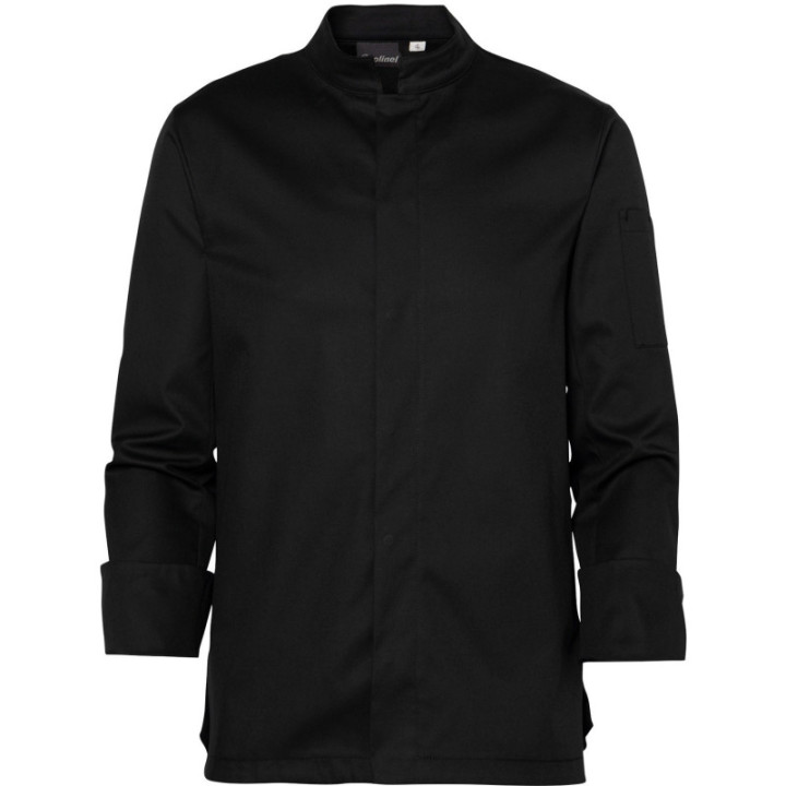 Veste de cuisine noire moderne ZEF MOLINEL unisexe