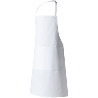 Lot 2 tabliers de travail blancs à bavette Molinel