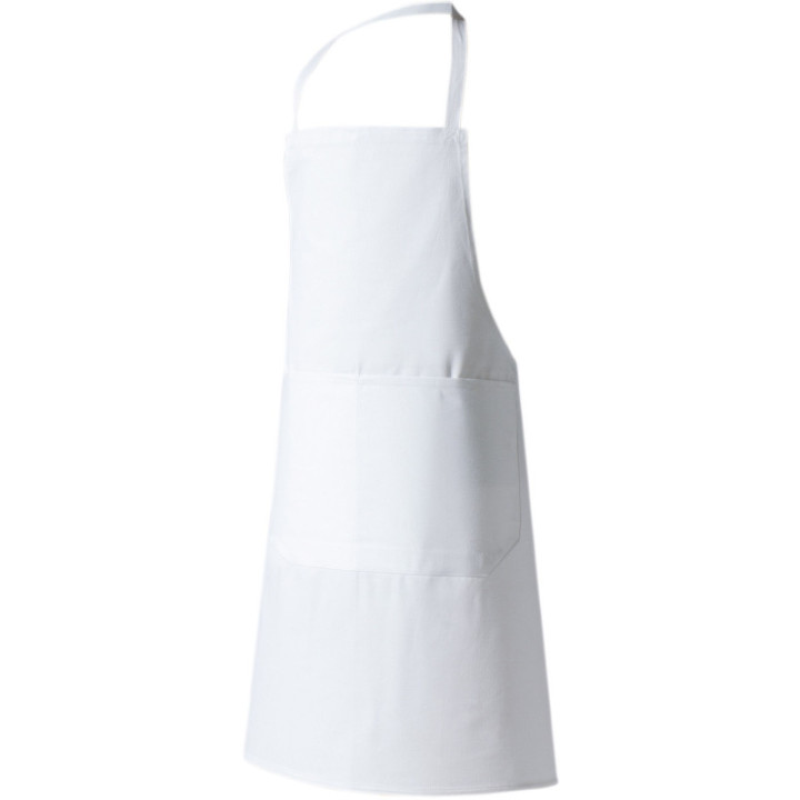 Lot 2 tabliers de travail blancs à bavette Molinel