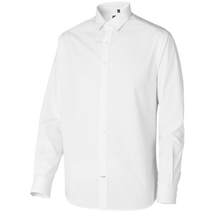 Chemise de service homme Molinel polyester coton blanc