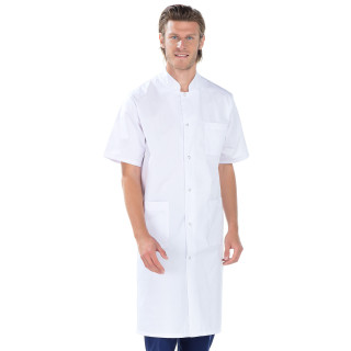 Blouse manches courtes médicale homme REMI blanche