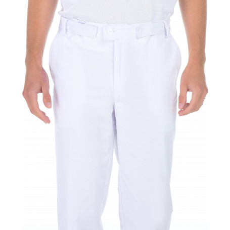 Pantalon homme en polycoton satin