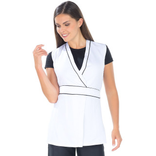 Tunique sans manches femme médicale col V REMI