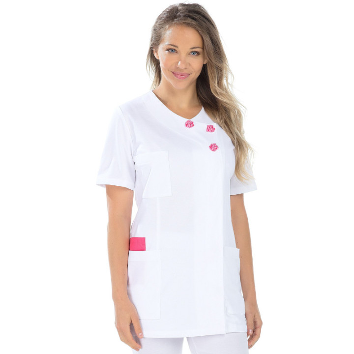 Tunique médicale femme ROMY REMI manches courtes écoresponsable