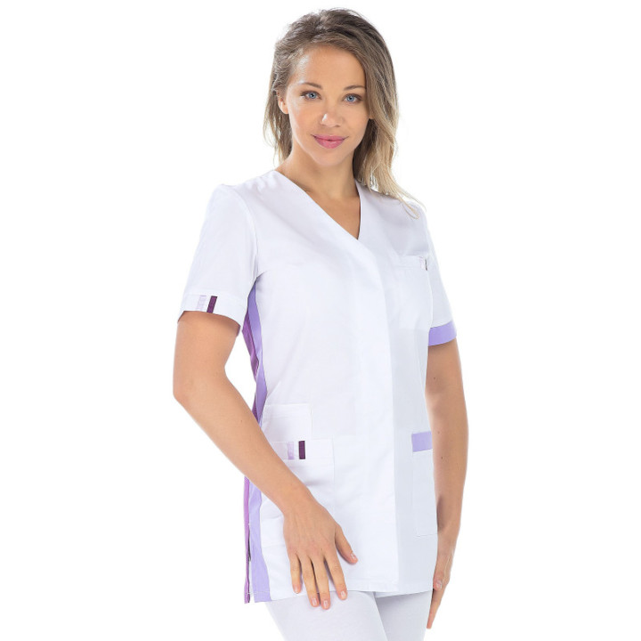 Tunique femme de travail médicale AMÉLIE REMI polycoton