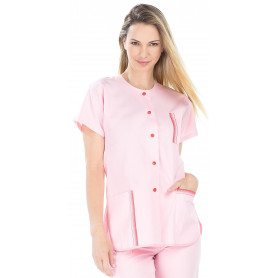 Tunique femme couleur manches courtes coupe liquette (2)