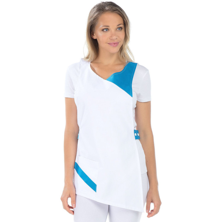 Chasuble dame médicale sans manches REMI fermeture pressions