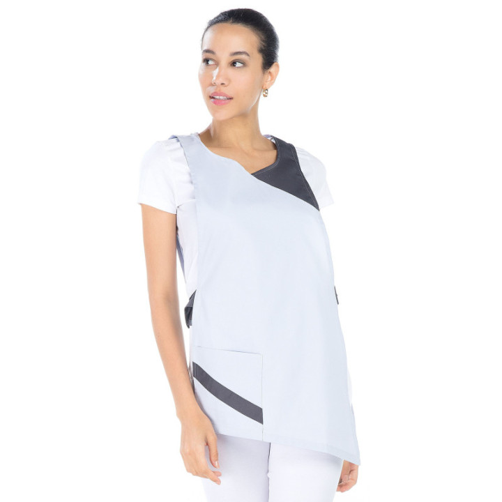 Chasuble dame médicale sans manches REMI fermeture pressions