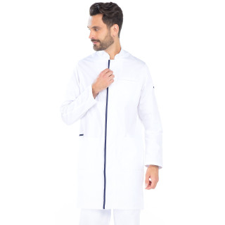 Blouse unisexe médicale blanche REMI à pressions