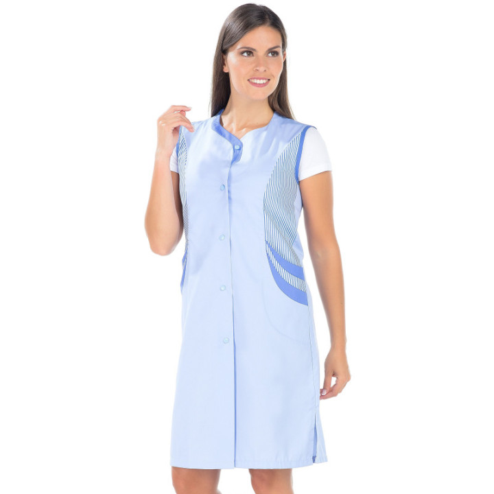 Blouse femme sans manche polycoton CECILE REMI pro