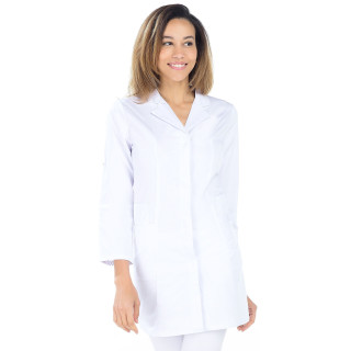 Blouse femme médicale REMI manches transformables blanche