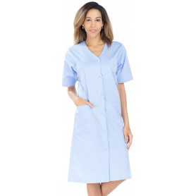 Blouse longue manches courtes 100% coton